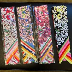 Floral Patterned Scarves Set Hair Accessories